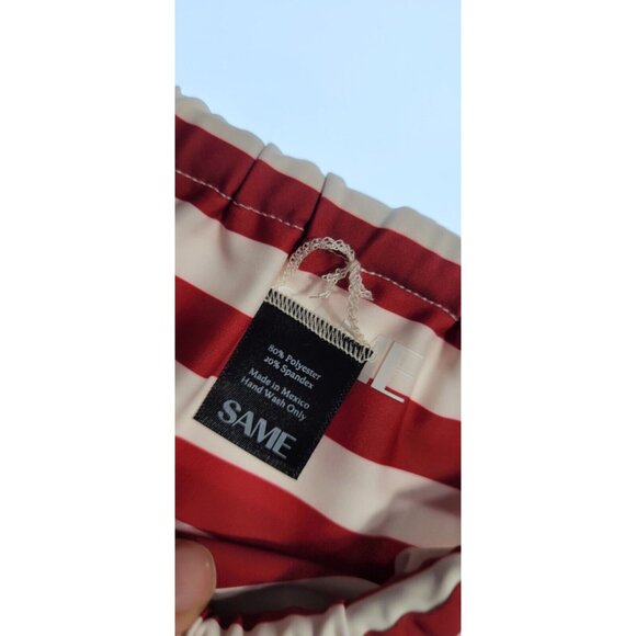 SAME LOS ANGELES 2 PC BIKINY WOMENS The Lady Bra And Rucched Bottom Stripped LAR - Picture 5 of 14